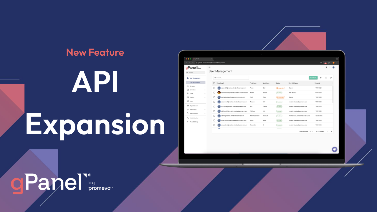 Promotional image for gPanel's API Expansion 2026