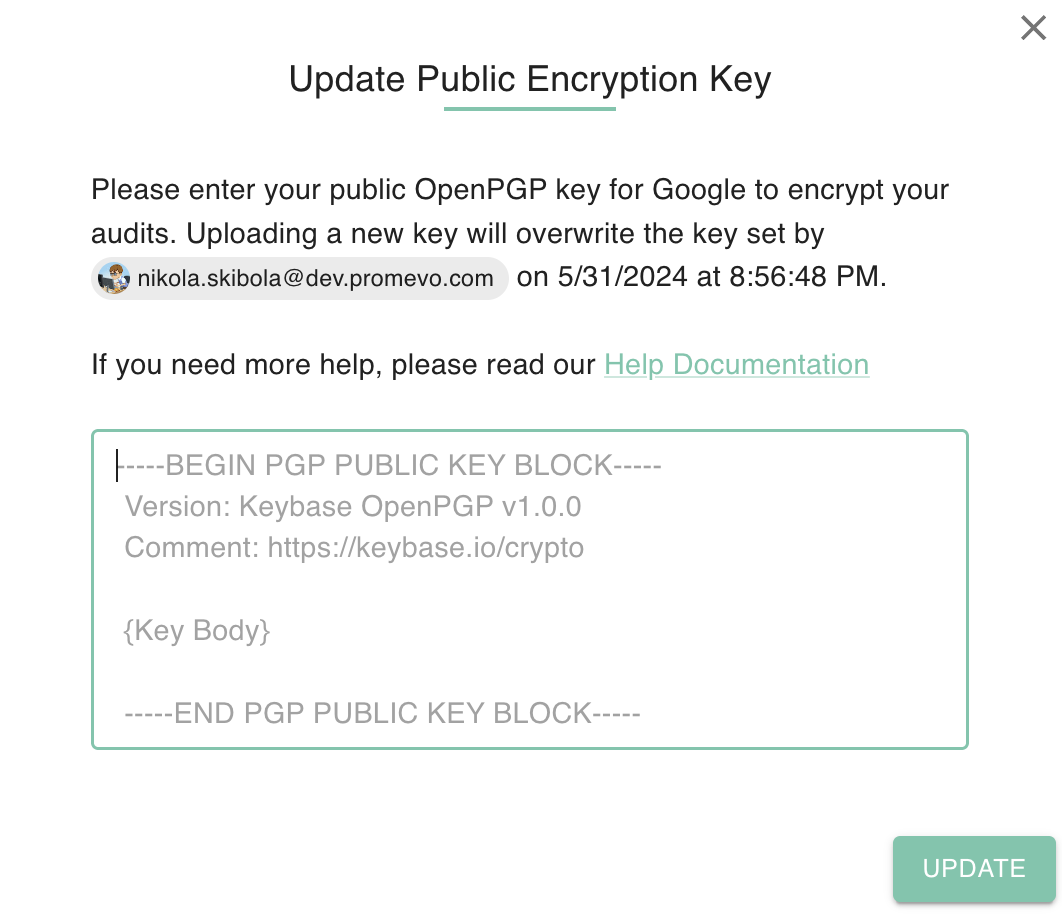 Create an Encryption Key