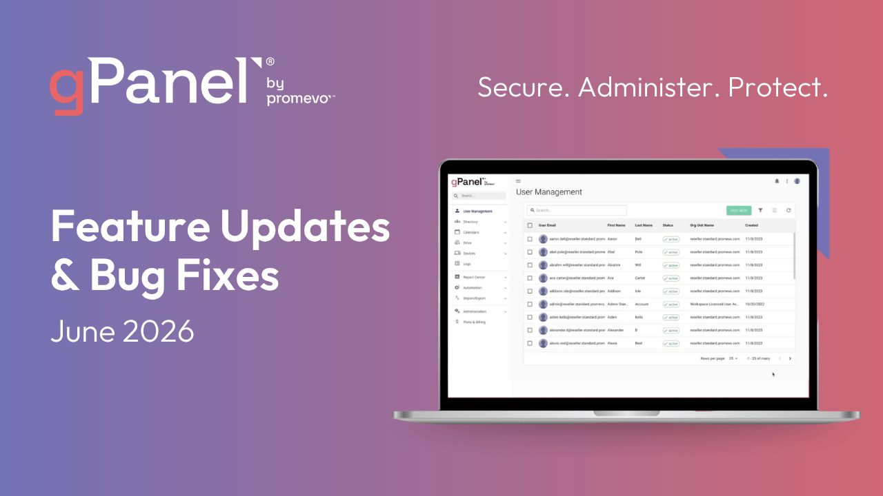 Cover image for gPanel June 2026 release notes