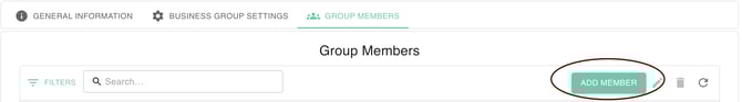Screenshot showing how to add a new user to a group in gPanel