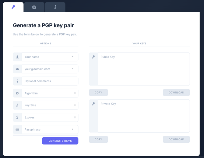 PGPKey Screenshot