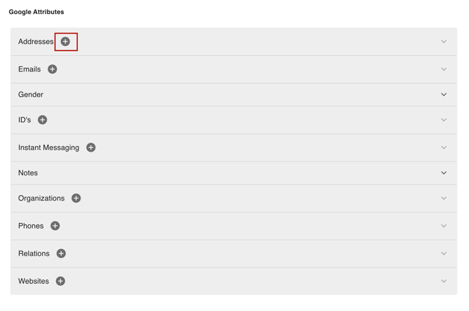 Screenshot from the gPanel platform showing how to add a profile field