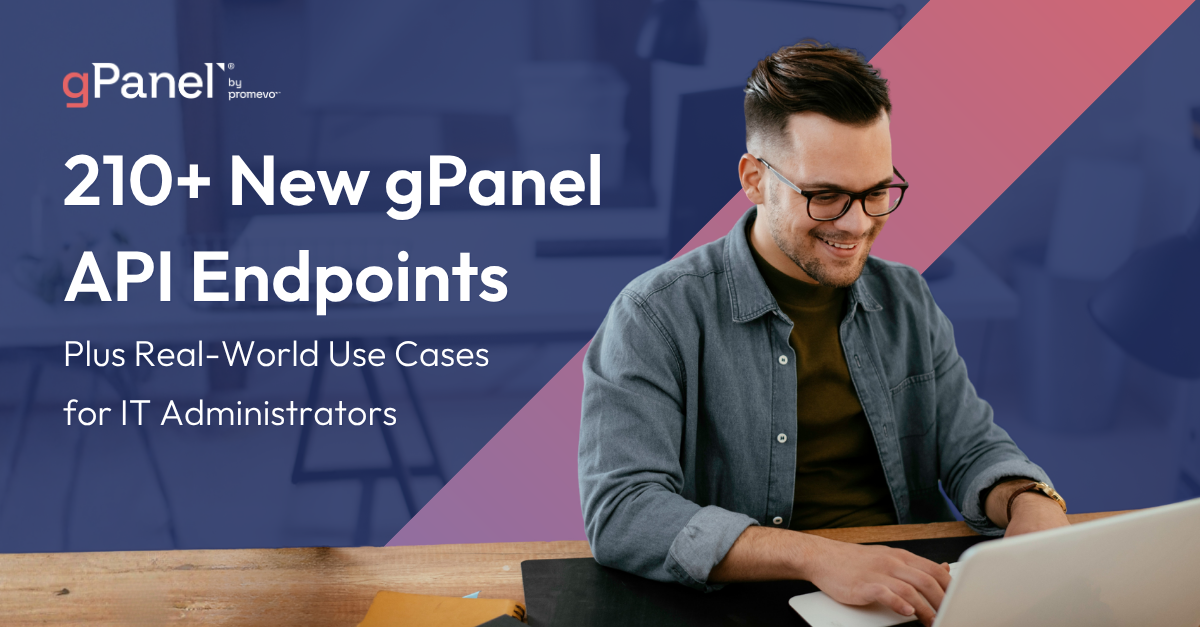 Feature image for gPanel blog on API endpoint expansions 