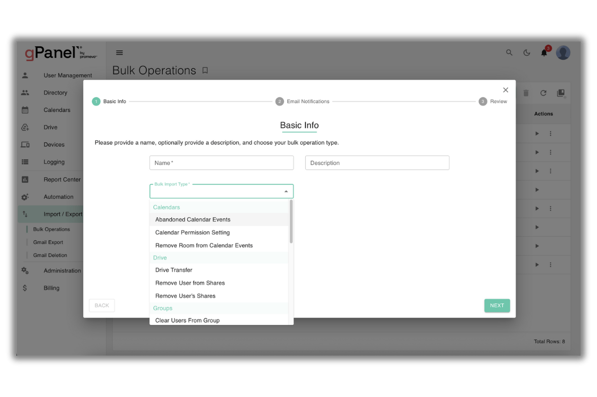 Gpanel Automation for Google Workspace | gPanel by Promevo