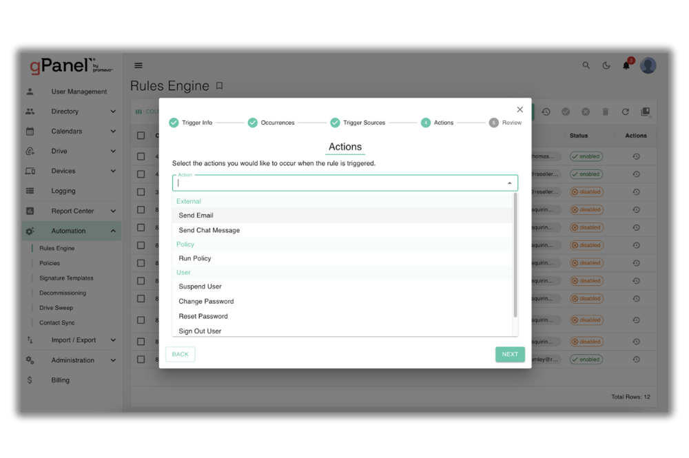 gPanel Automation 3