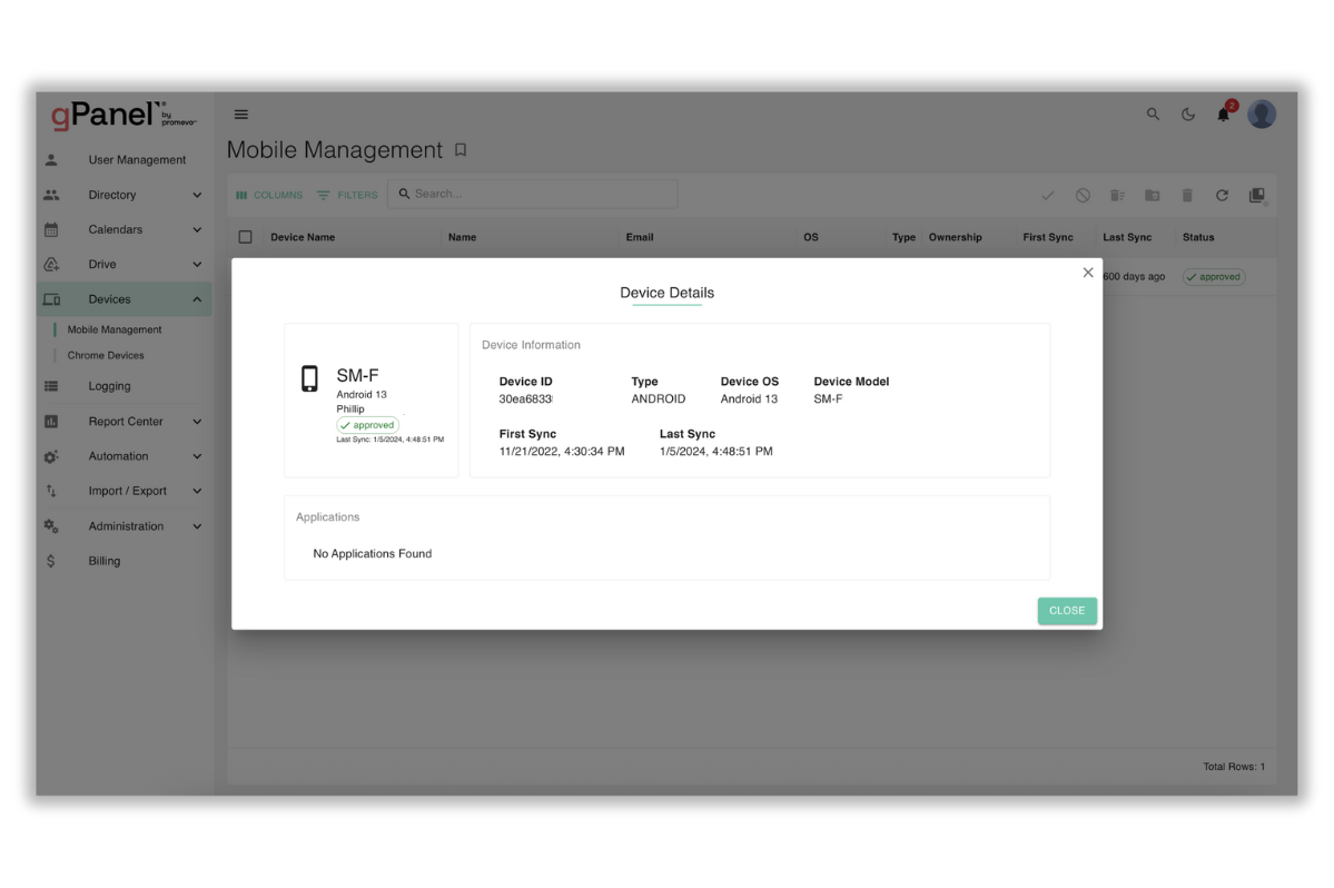 Gpanel Device Management for Google Workspace | gPanel by Promevo