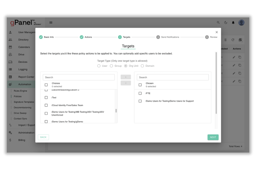 gPanel Gmail Management 11