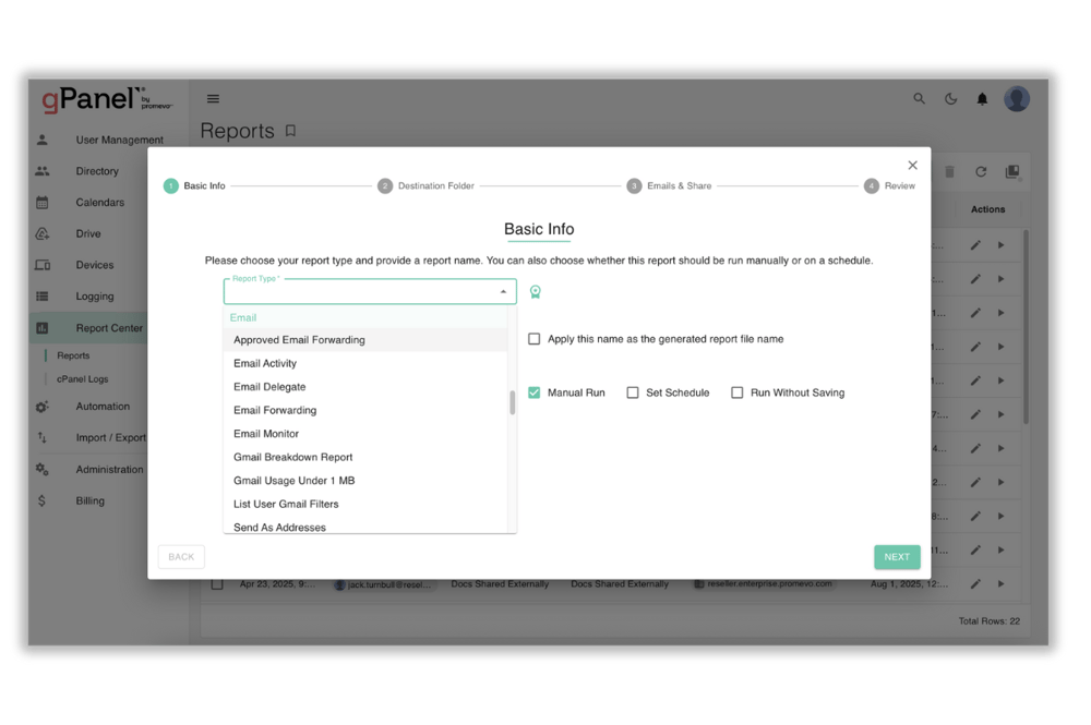 gPanel Gmail Management 12
