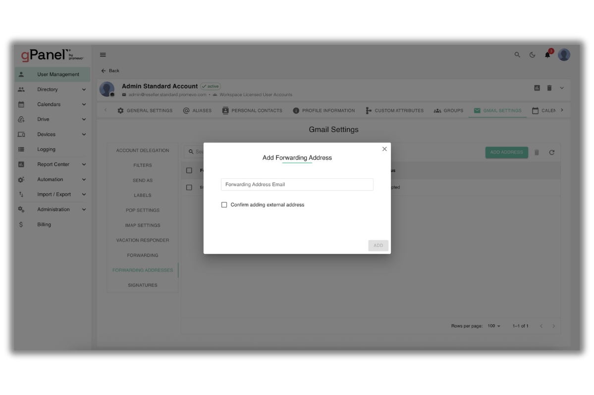 Gpanel Gmail Management for Google Workspace | gPanel by Promevo