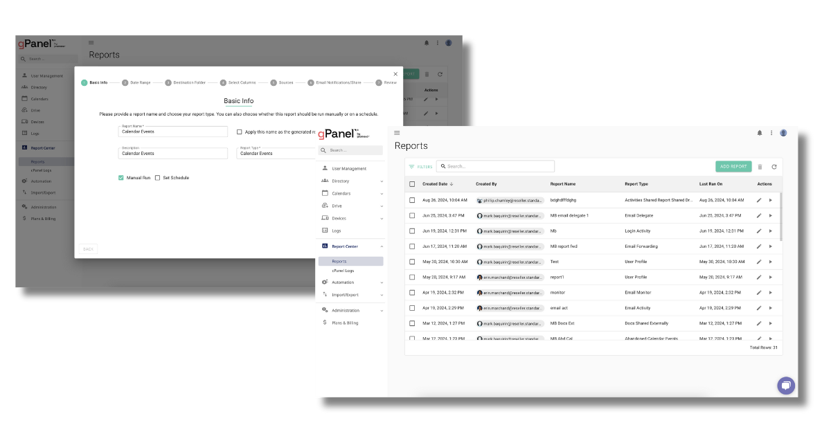 Gpanel Features | gPanel for Google Workspace Management