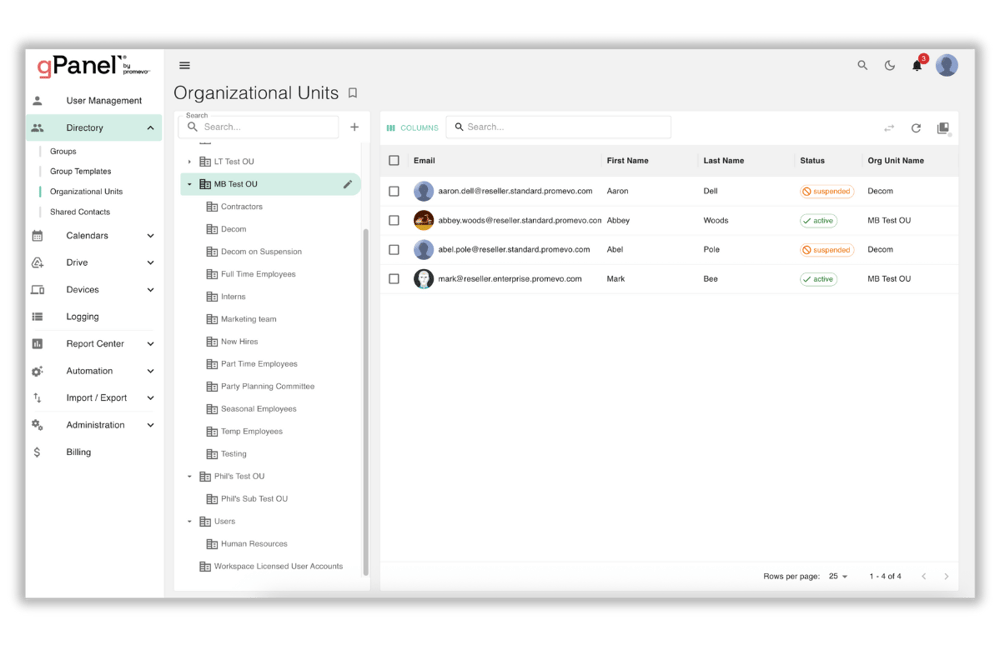 gPanel OU Management 1 v2
