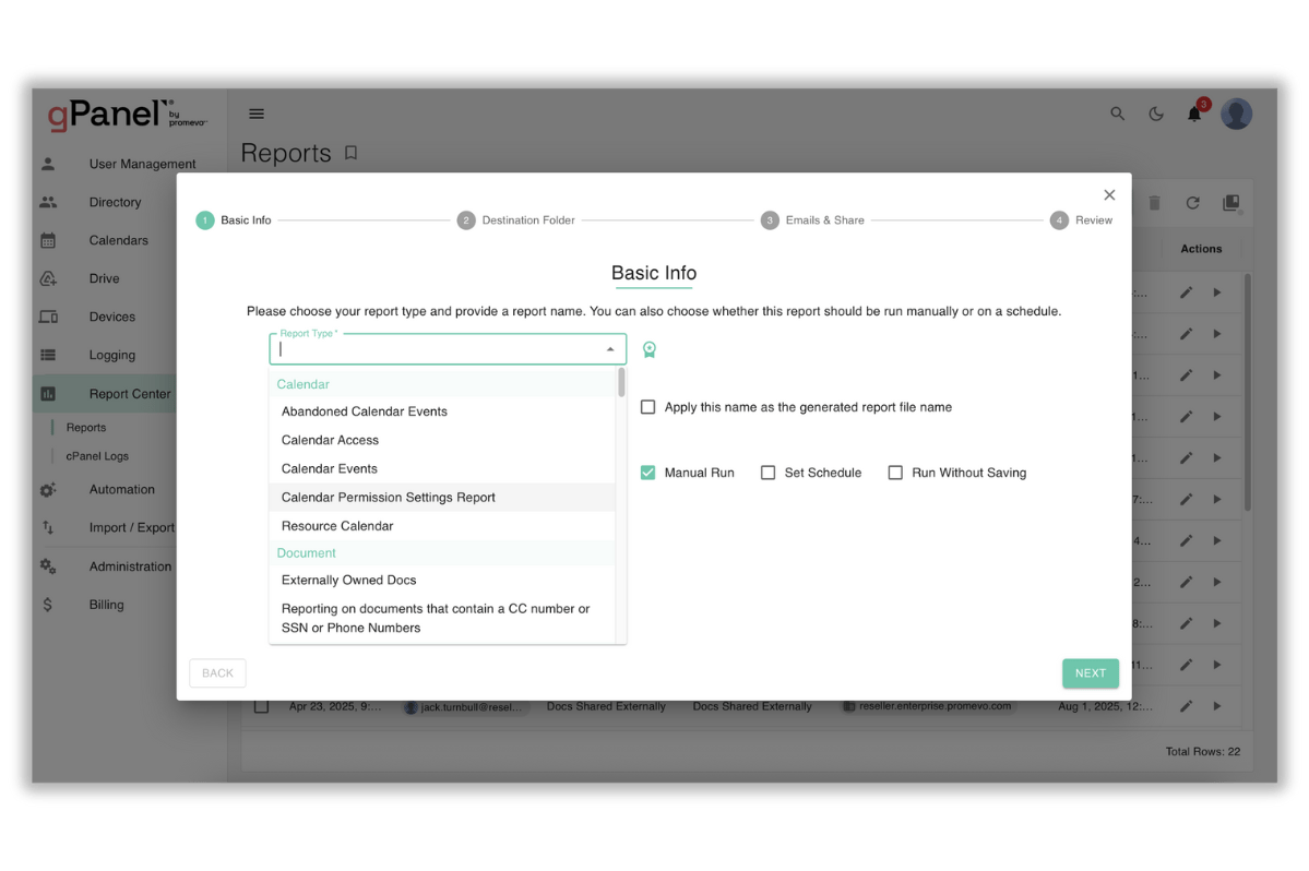 Gpanel Reporting for Google Workspace | gPanel by Promevo