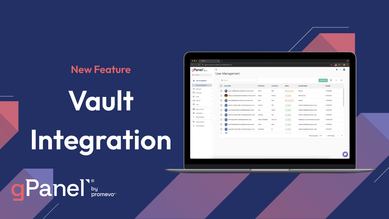 Vault Management & Decomissioning Integration Now Available in gPanel