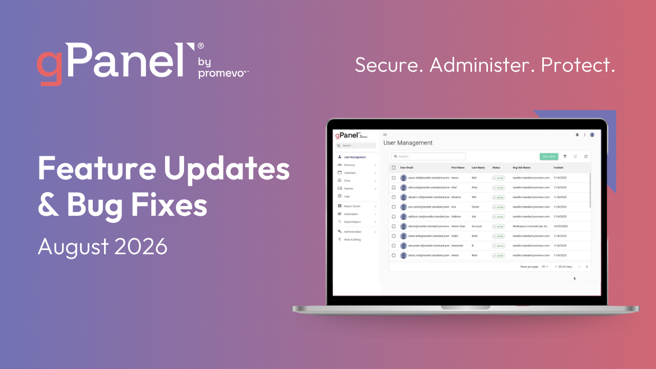 August 2026 Feature Updates & Bug Fixes