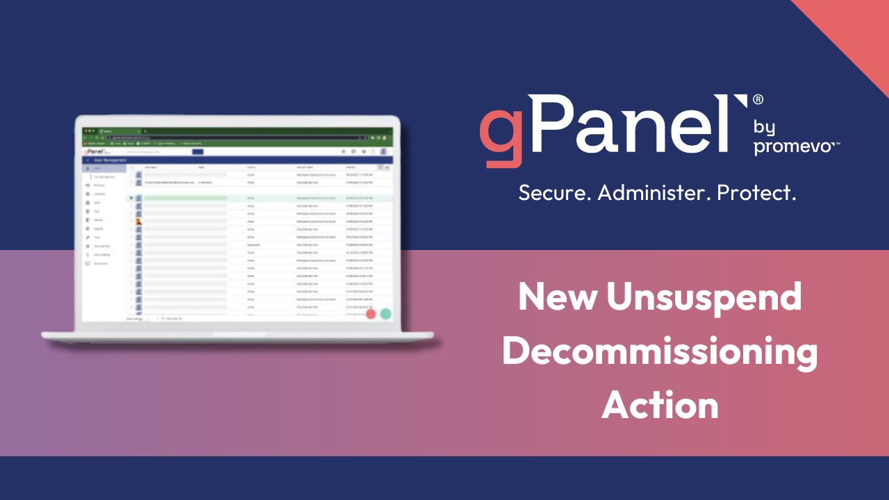 New Unsuspend Decommissioning Action