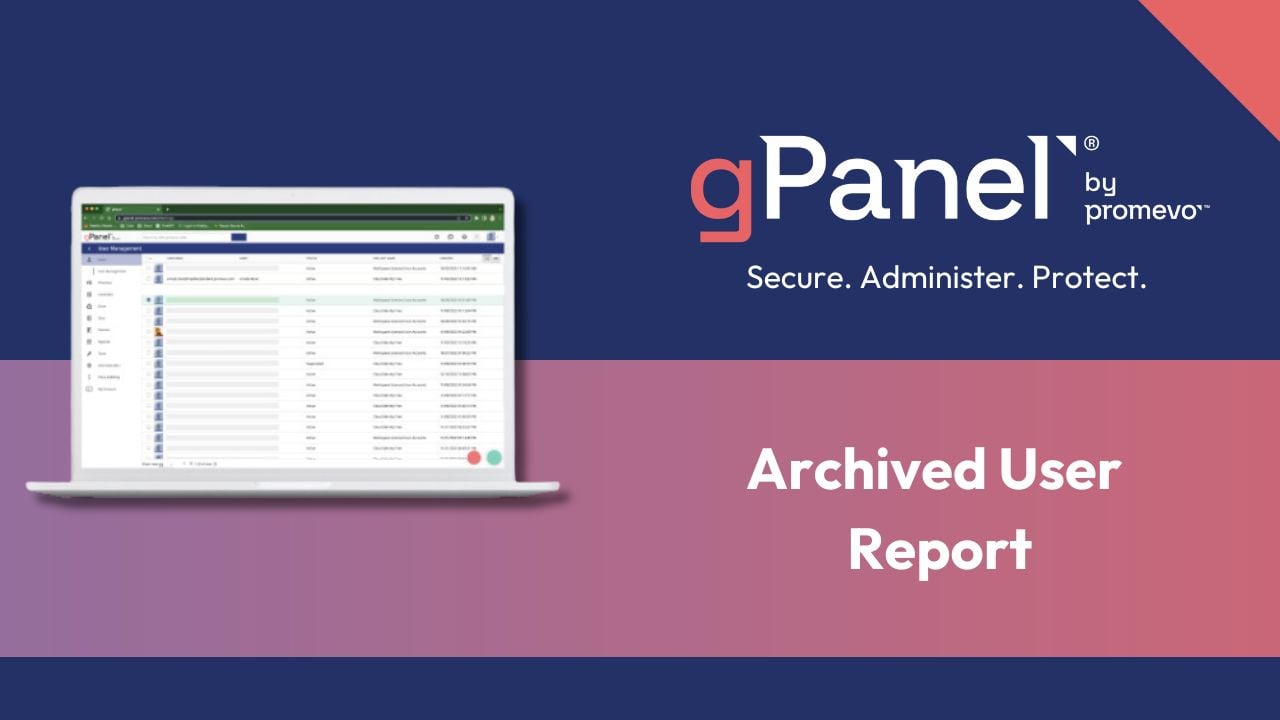 Updated Archived User Report