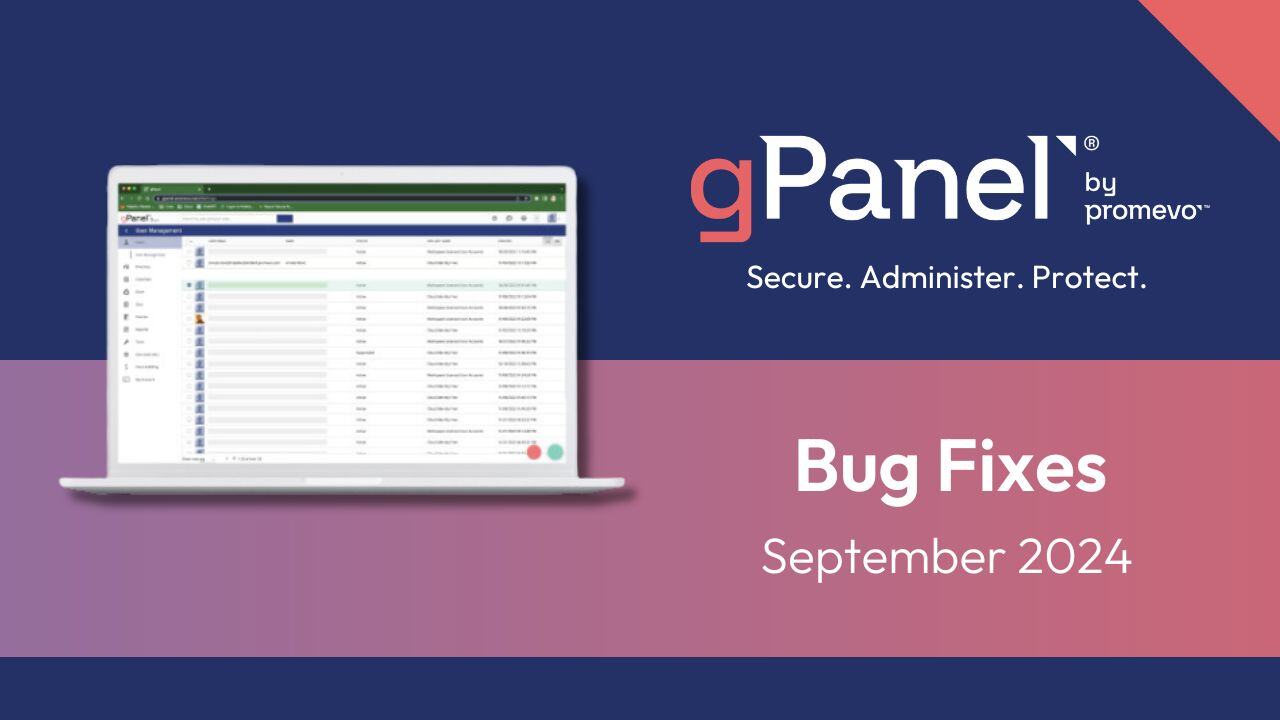 September 2024 Bug Fixes