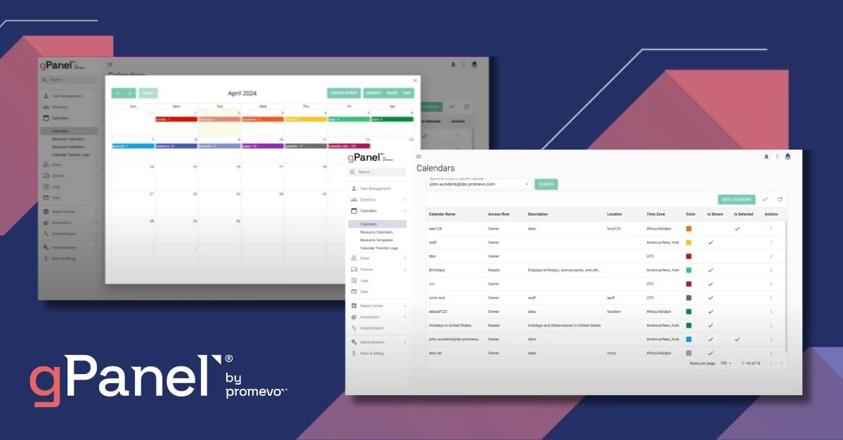 Upgraded Interface for Calendar Tools